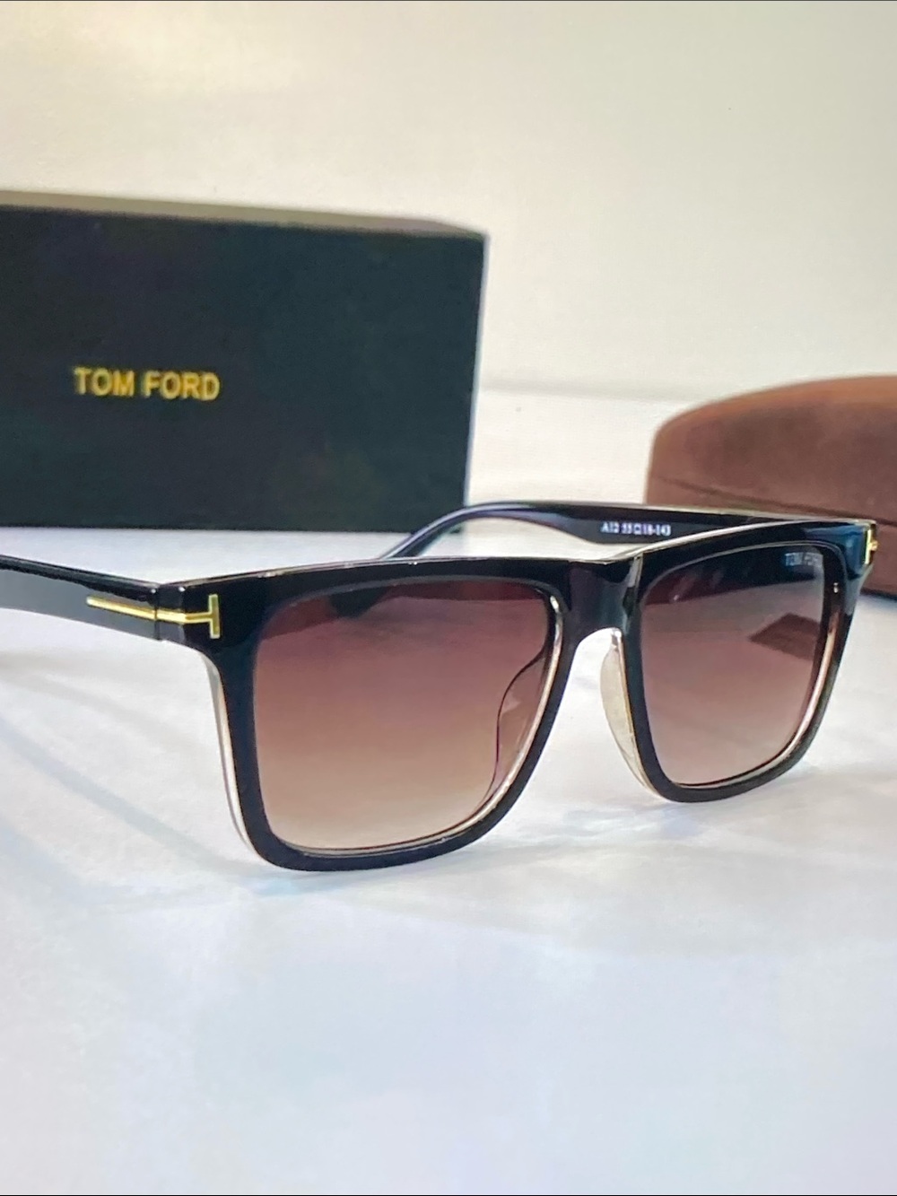 Tom Ford Square Frame Sunglasses with Original Case